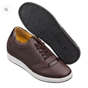 Toto A53271 dark brown men’s elevator shoes 3.5-inch taller
